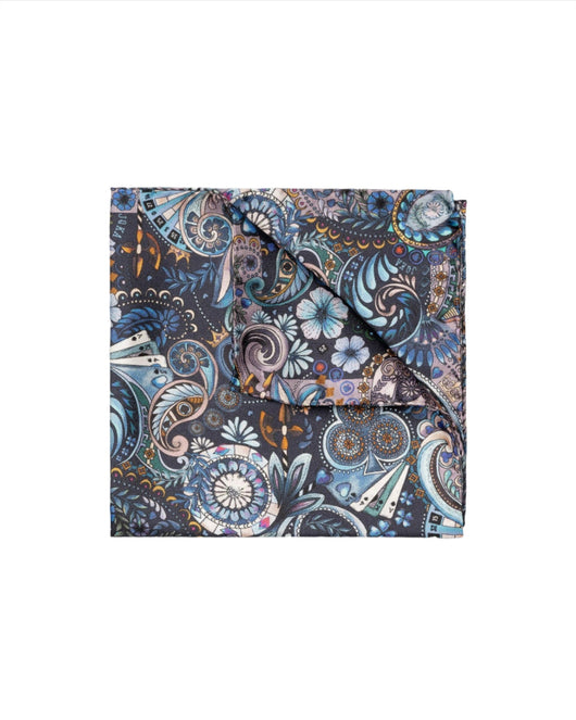 Eton Motif Silk Pocket Square