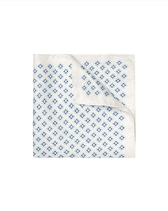 Eton Medallion Print Silk Pocket Square