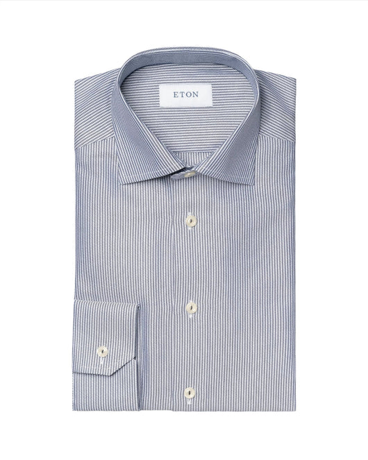 Eton Striped Signature Twill Shirt