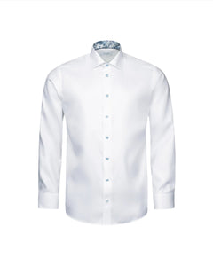 Eton Geometric Effect Signature Twill Dress Shirt