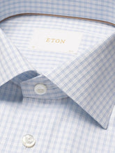 Load image into Gallery viewer, Eton Check Elevated Pique Shirt
