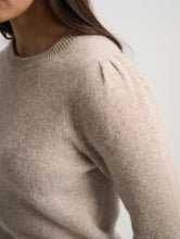 Load image into Gallery viewer, White + Warren Cashmere Featherweight Puff Sleeve Crewneck
