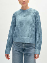 Load image into Gallery viewer, White + Warren Marled Mesh Crewneck Sweater
