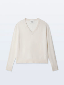 White + Warren Cashmere V Neck Sweater
