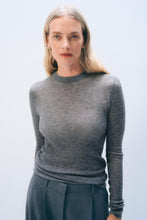 Load image into Gallery viewer, White + Warren Superfine Waffle Crewneck Sweater
