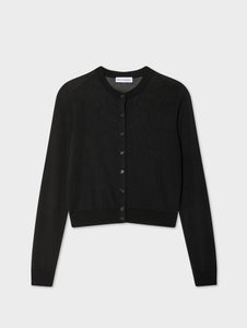 White & Warren Paperfine Crewneck Cardigan