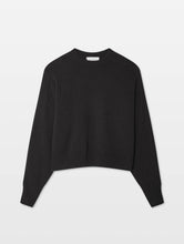 Load image into Gallery viewer, White &amp; Warren Cashmere Blend Luxe Fringe Crew
