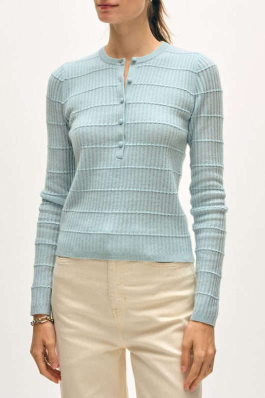 White & Warren Cashmere Textured Henley