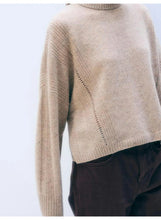 Load image into Gallery viewer, White &amp; Warren Merino Wool Donegal Crew Sweater
