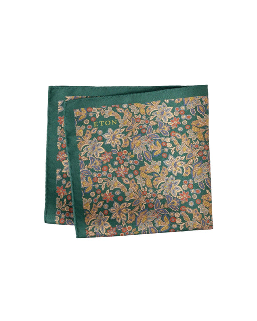 Eton Floral Silk Pocket Square