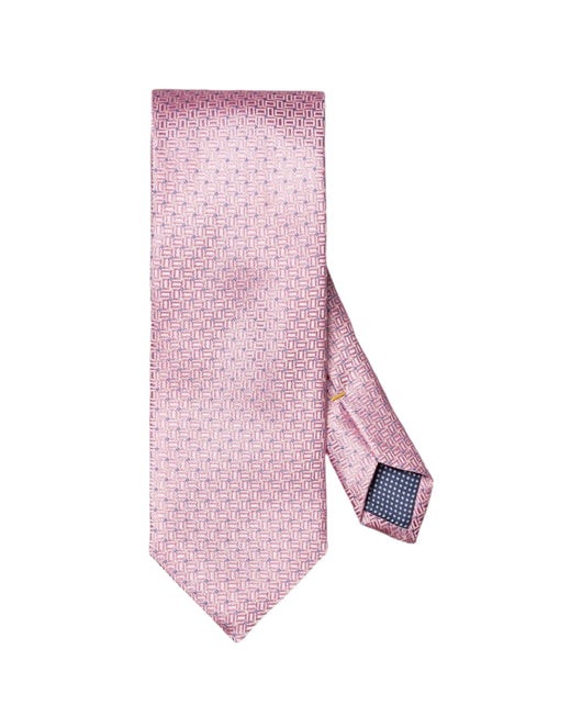 Eton Micro Geometric Woven Silk Tie