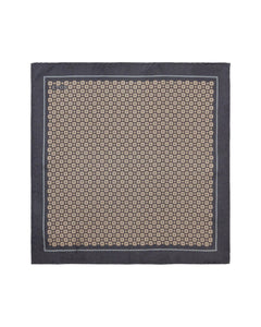 Eton Geometric Silk Pocket Square