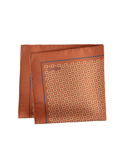 Eton Geometric Silk Pocket Square