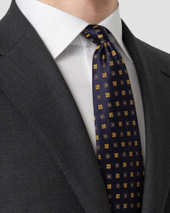 Eton Micro Floral Woven Silk Tie