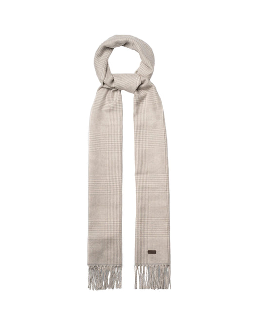 Eton PoW Check Merino Wool Scarf