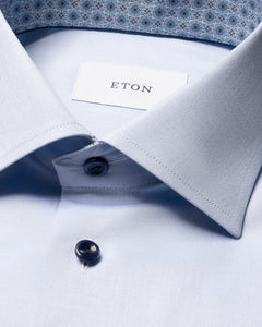 Eton Medallion Effect Signature Twill Shirt