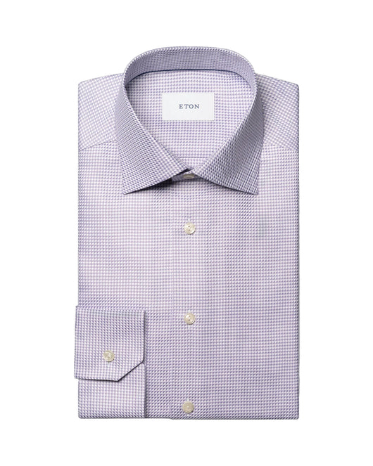 Eton Houndstooth King Twill Shirt