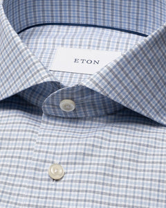Eton Micro Check Twill Shirt