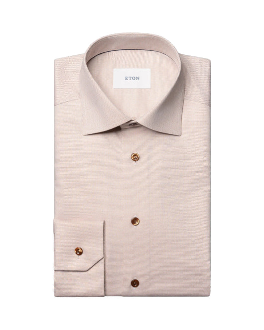 Eton Semi Solid Cotton TENCEL Lyocell Shirt