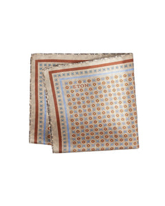 Eton Medallion Double Print Pocket Square