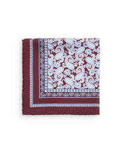 Load image into Gallery viewer, Eton Paisley Silk Twill Pocket Square
