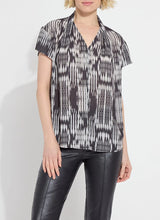 Load image into Gallery viewer, Lysse Katya Folded Neck Short Sleeve Top
