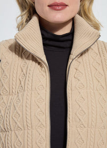 Lysse Petra Reversible Puffer Sweater Vest