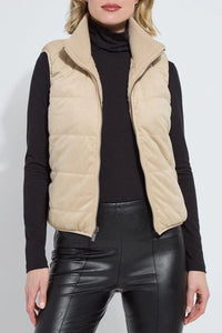 Lysse Petra Reversible Puffer Sweater Vest