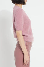 Load image into Gallery viewer, Lysse Opalite Short Sleeve Lurex Feather Cardigan
