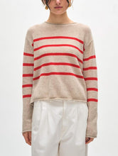 Load image into Gallery viewer, White + Warren Featherweight Roll Trim Crew Sweater
