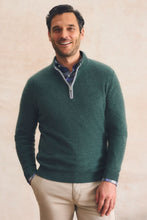 Load image into Gallery viewer, Johnnie-O Cashmere Quarter Zip Sweater
