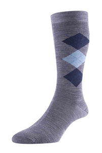 Pantherella Locke Argyle Sock