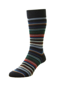 Pantherella Quakers Stripe Socks