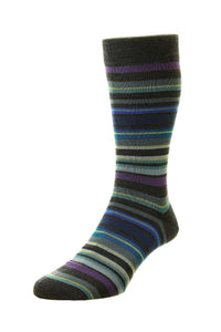 Pantherella Quakers Stripe Socks