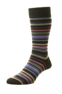 Pantherella Quakers Stripe Socks