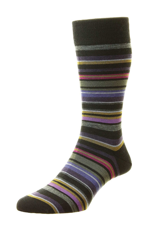 Pantherella Quakers Stripe Socks