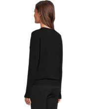 Load image into Gallery viewer, Elliott Lauren Pop Top V Neck Sweater
