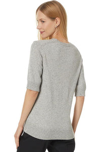 Elliott Lauren Better Half Elbow Length Crew Neck Sweater