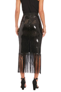 Muse Chelsea Sequin Fringe Skirt