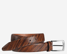 Load image into Gallery viewer, Johnston &amp; Murphy Diagonal Etched Belt
