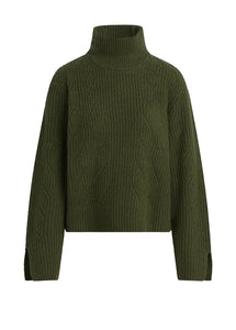 Joe`s Jeans The Ella Cable Knit Funnel Neck Sweater
