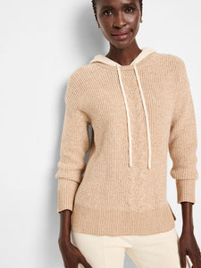 Nic + Zoe Cozy Cable Hooded Sweater