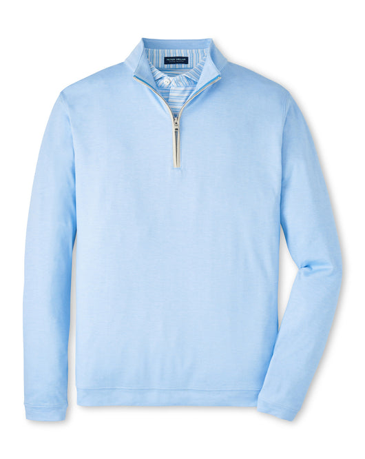 Peter Millar Albatross Cotton-Blend Pique Quarter-Zip