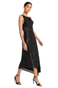 Maggy London Asymmetrical Sequin Dress