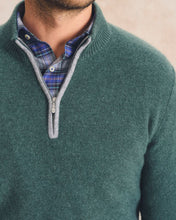 Load image into Gallery viewer, Johnnie-O Cashmere Quarter Zip Sweater
