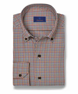 David Donahue Houndstooth Sport Shirt