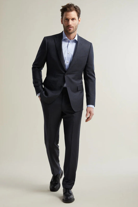 Samuelsohn Charcoal Sharkskin Suit