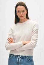 Load image into Gallery viewer, White + Warren Cashmere Shrunken Classic Crew
