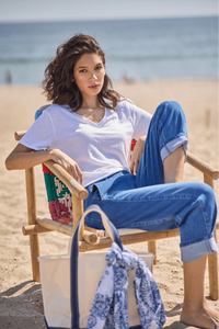 Lysse Cyrus Box Cut V Neck Tee