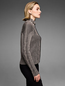 Nic + Zoe Engineered Zip Cardigan